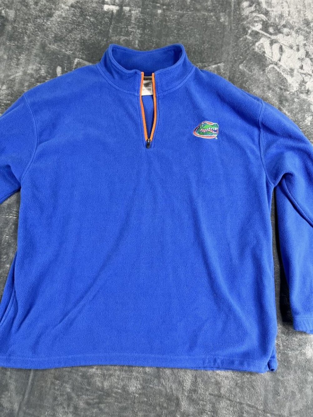 Florida Gators Mens Blue 1/4 Zip Fleece Pullover XL